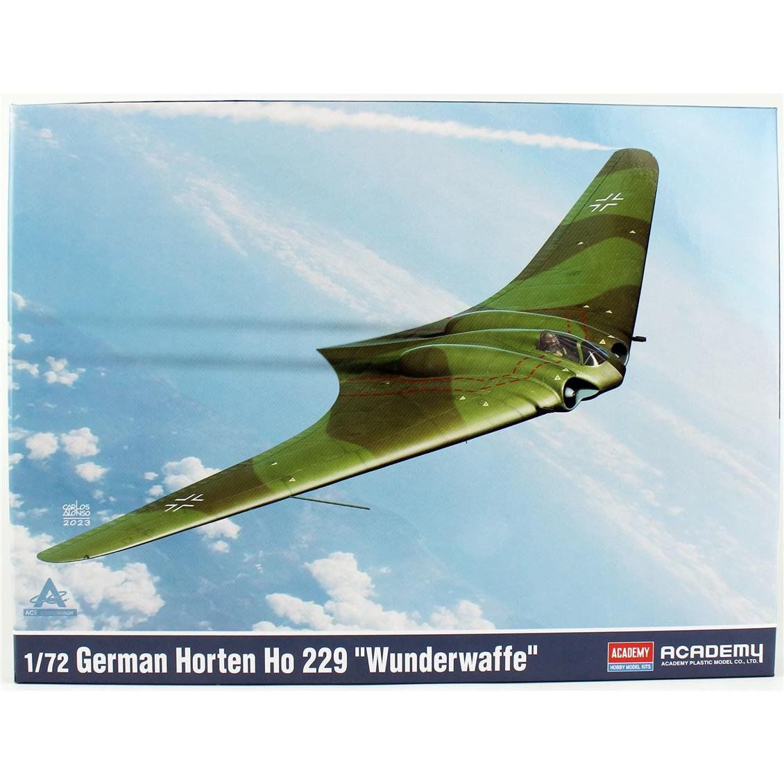 Academy 12583 1/72 Ölçek, German Horten Ho 229 (Wunderwaffe) Savaş Uçağı, Plastik Model kiti