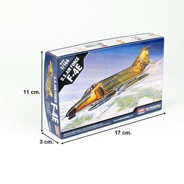 Academy 12605 1/144 Ölçek, U.S. Air Force F-4E Savaş Uçağı, Plastik Model kiti