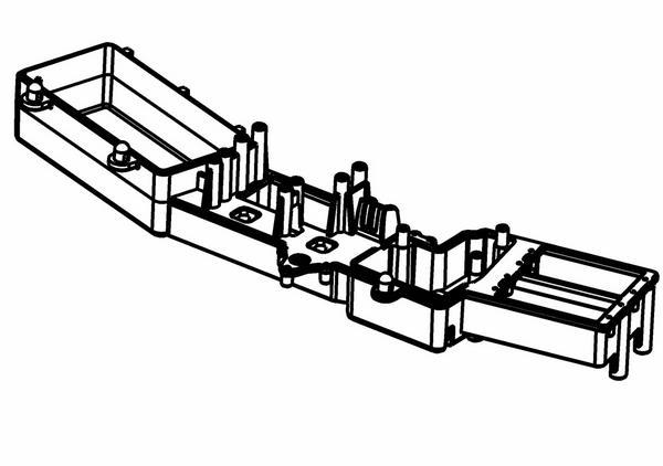 Radio/Servo Plakası 30x60mm Futaba/Hitec Std.