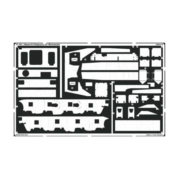 Eduard 35451 1/35 Ölçek, Zimmerit Flakpanzer IV Wirbelwin