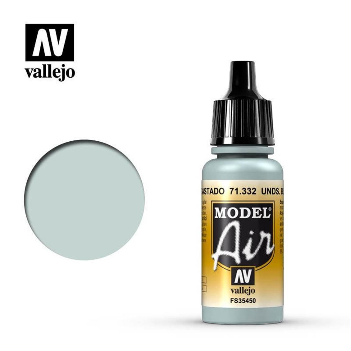 ''Vallejo 71332 17 ml. Underside Blue ''''''''Faded'''''''', Model Air Serisi Model Boyası''''''