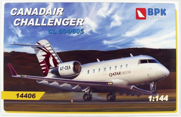 Big Planes Kits 14406 1/144 Ölçek, Canadair Challenger CL604/605 Yolcu Uçağı, Plastik Model kiti