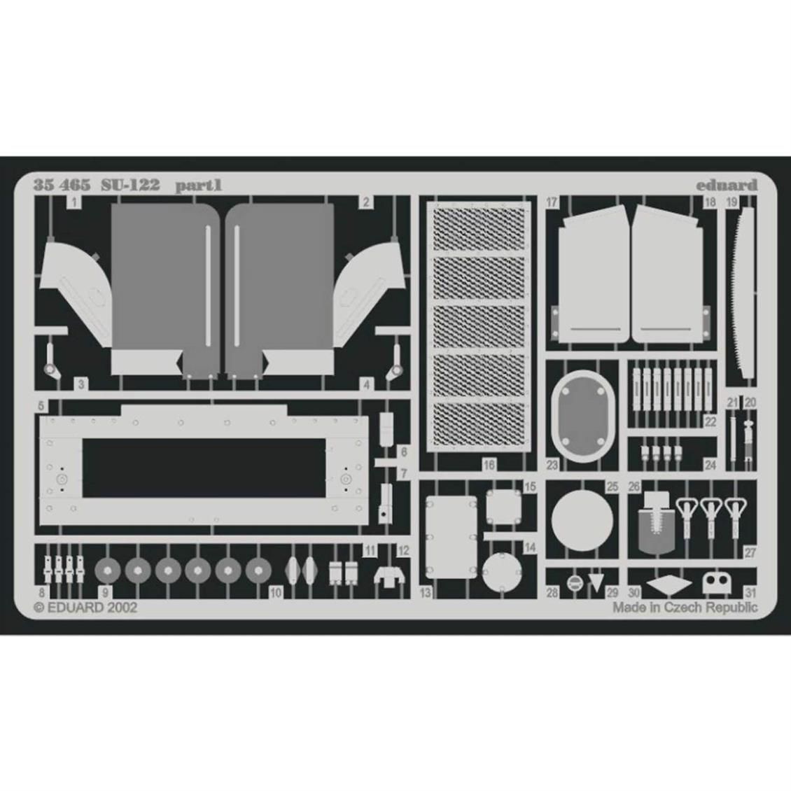 Eduard 35465 1/35 Ölçek, Su-122 For Tamıya Maket Detay Se