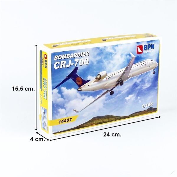 Big Planes Kits 14407 1/144 Ölçek, CRJ-700 Lufthansa Yolcu Uçağı, Plastik Model kiti