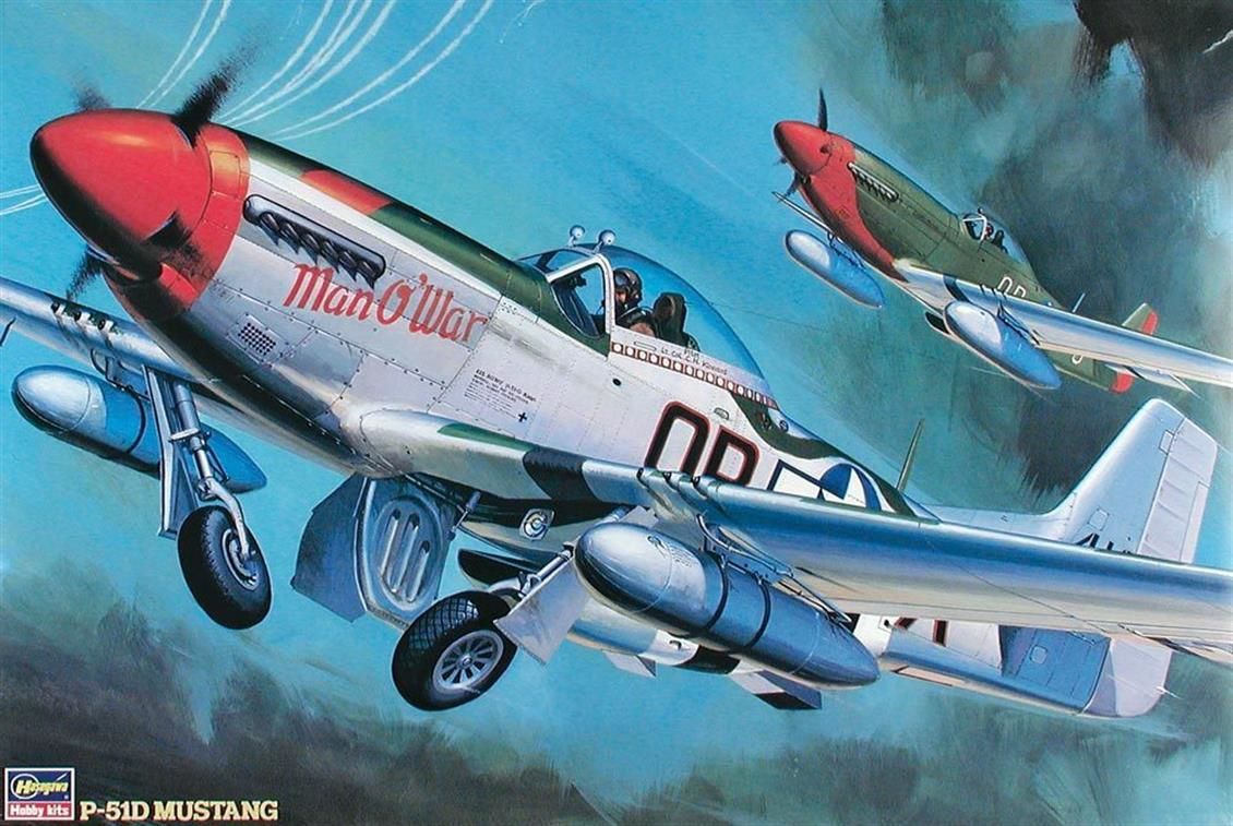 Hasegawa ST5 8055 1/32 Ölçek, P-51D Mustang, Savaş Uçağı, Plastik Model kiti