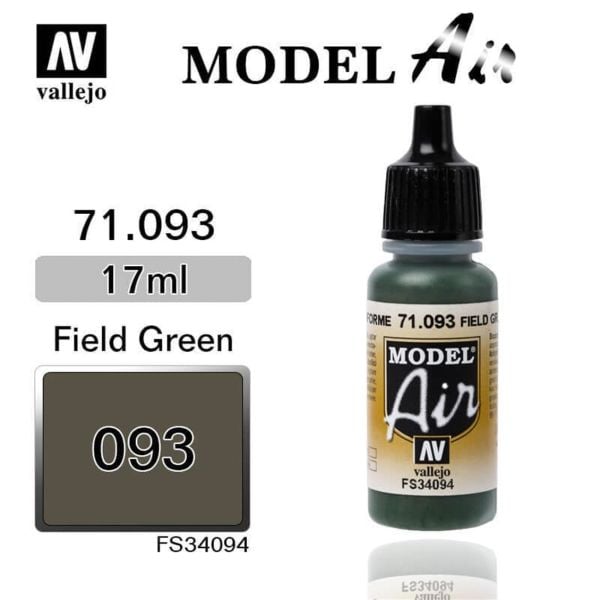 Vallejo 71093 17 ml. NATO Green, Model Air Serisi Model Boyası