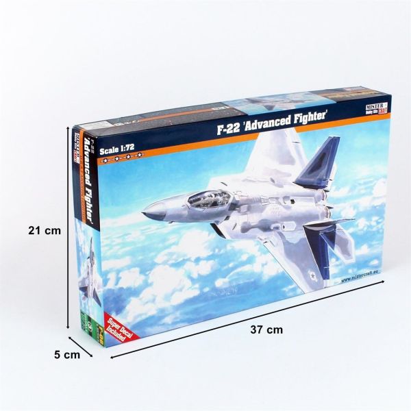 Mistercraft F006 1/72 Ölçek, F-22 Gelişmiş Avcı Uçağı, Plastik Model kiti