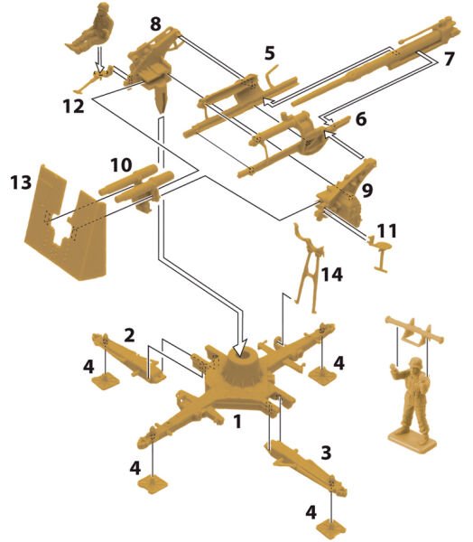 8.8 cm. FLAK 37 AA Gun - FAST ASSEMBLY