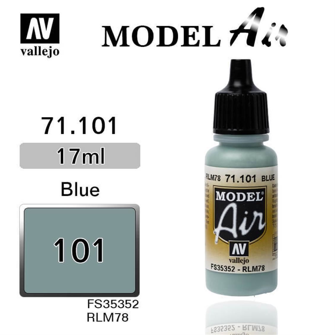 Vallejo 71101 17 ml. Light Blue RLM78, Model Air Serisi Model Boyası