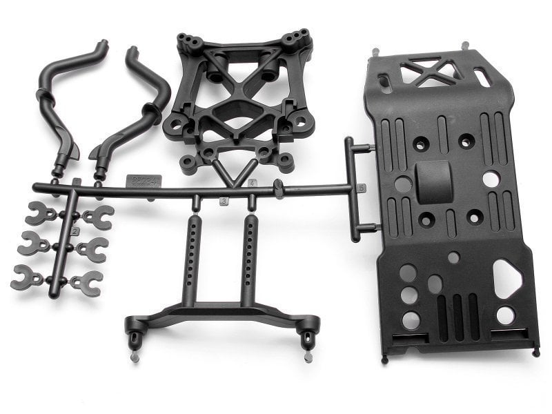 SKID PLATE/BODY MOUNT/SHOCK TOWER SET Savage X