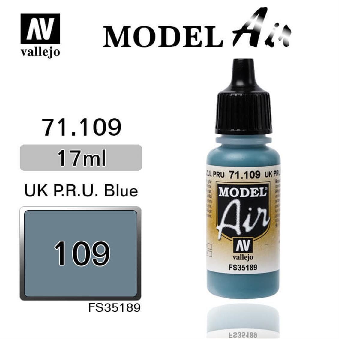 Vallejo 71109 17 ml. Faded P.R.U Blue, Model Air Serisi Model Boyası