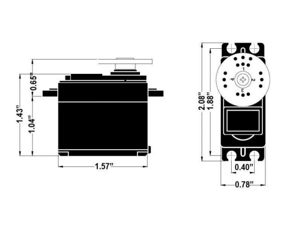 Hitec HS-325HB Standart (Karbonite Dişli)