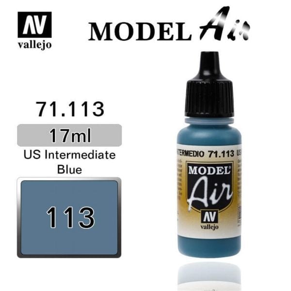 Vallejo 71113 17 ml. IDF Blue, Model Air Serisi Model Boyası