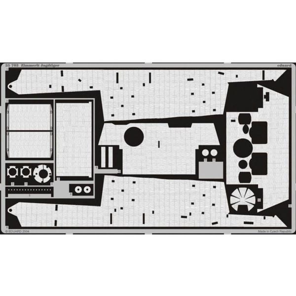 Eduard 35703 1/35 Ölçek, Zimmerit Jagdtiger For Dragon Ma