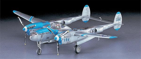 Hasegawa JT1 9101 1/48 Ölçek, P-38J Lightning, Savaş Uçağı, Plastik Model kiti