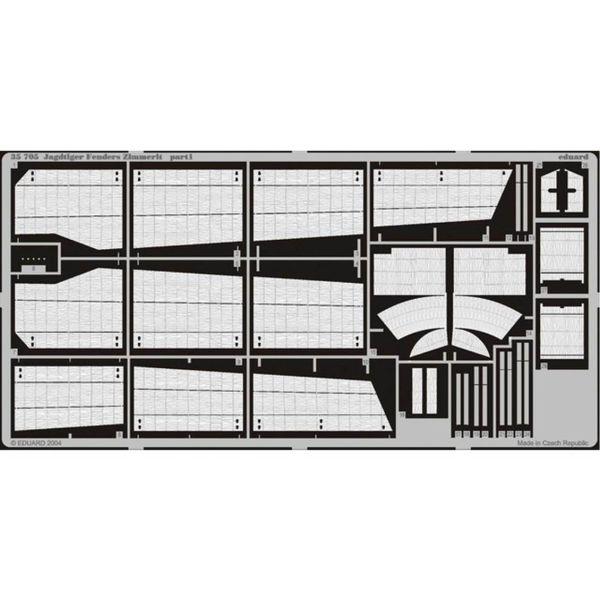 Eduard 35705 1/35 Ölçek, Zimmerit Jagdtiger Fender For Dr