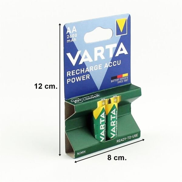 Varta 5716 1.2 Volt, 2600 Mah, Ni-Mh Şarjlı Kalem (AA) Pil, 2 Adet