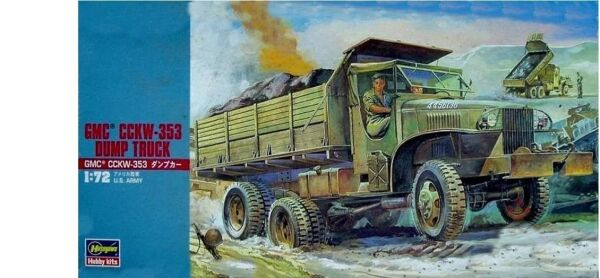 Hasegawa MT22 31122 1/72 Ölçek, GMC CCKW-353 Damperli Kamyon, Plastik Model Kiti