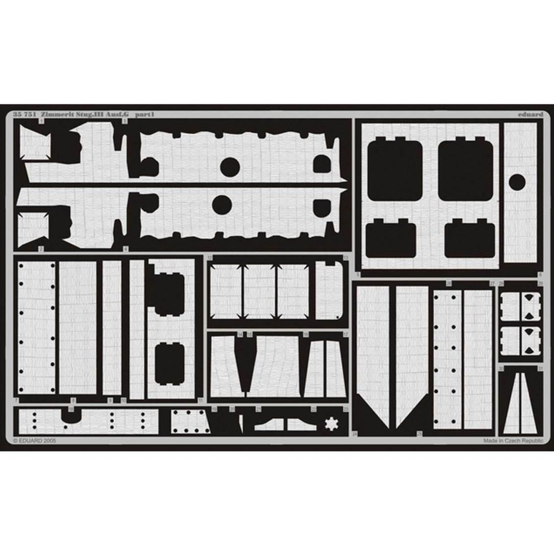 Eduard 35751 1/35 Ölçek, Zimmerit Stug.III Ausf.G For Dra