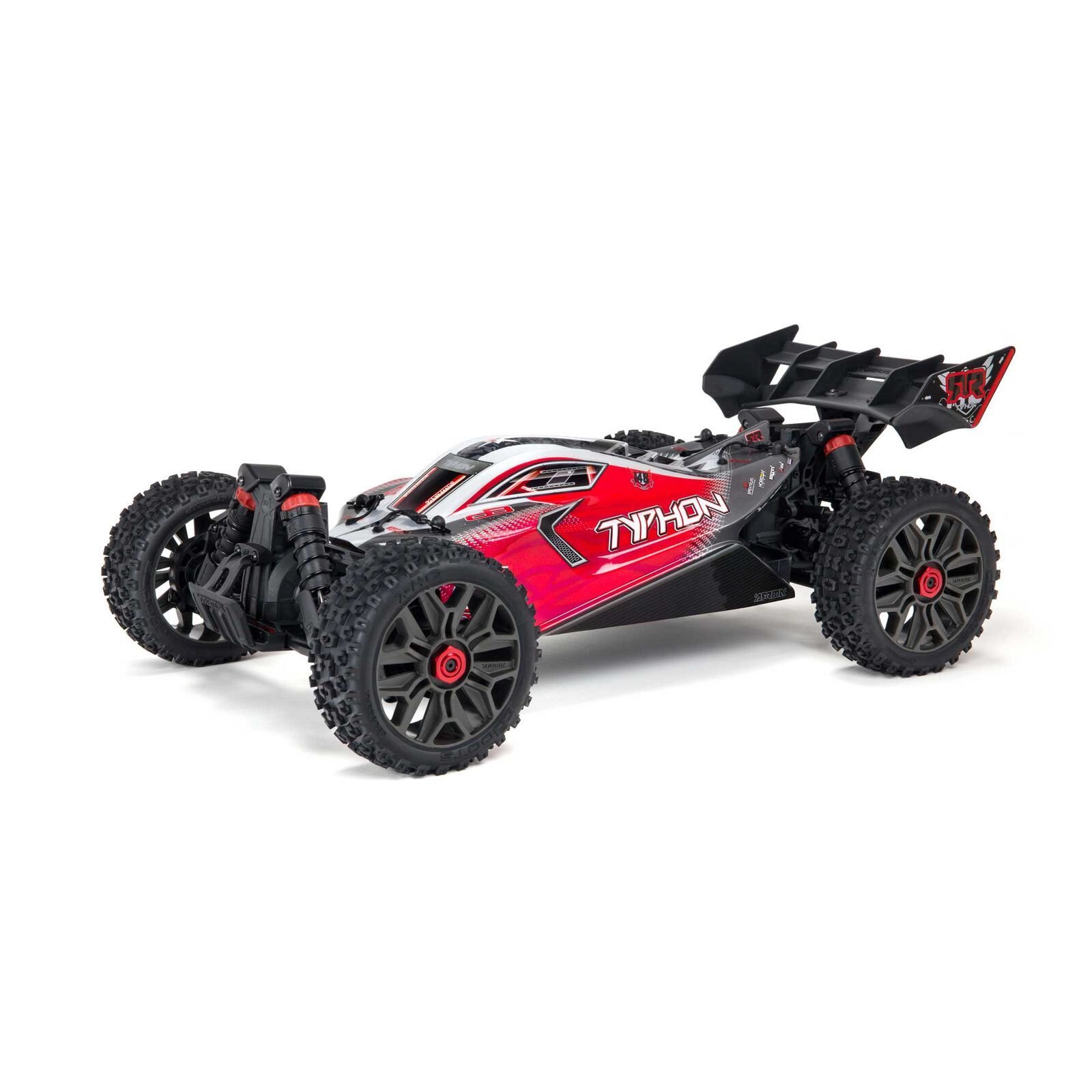 ARRMA 1/8 TYPHON 4X4 V3 3S BLX BRUSHLESS BUGGY RTR, RED