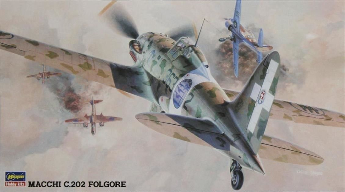 Hasegawa JT32 9132 1/48 Ölçek, Macchi C.202 Folgore, Savaş Uçağı, Plastik Model kiti