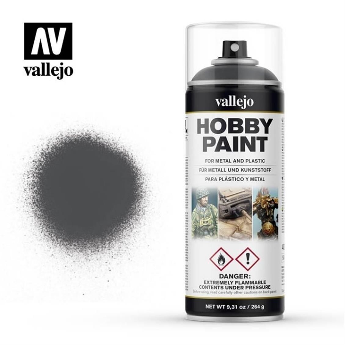 Vallejo 28002 400 ml. Panzer Grey, Sprey Model Boyası