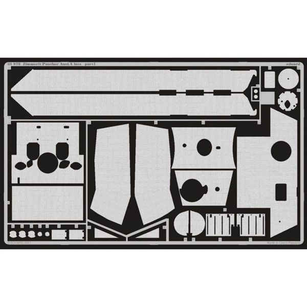 Eduard 35978 1/35 Ölçek, Zimmerit Panther Ausf.A Late For