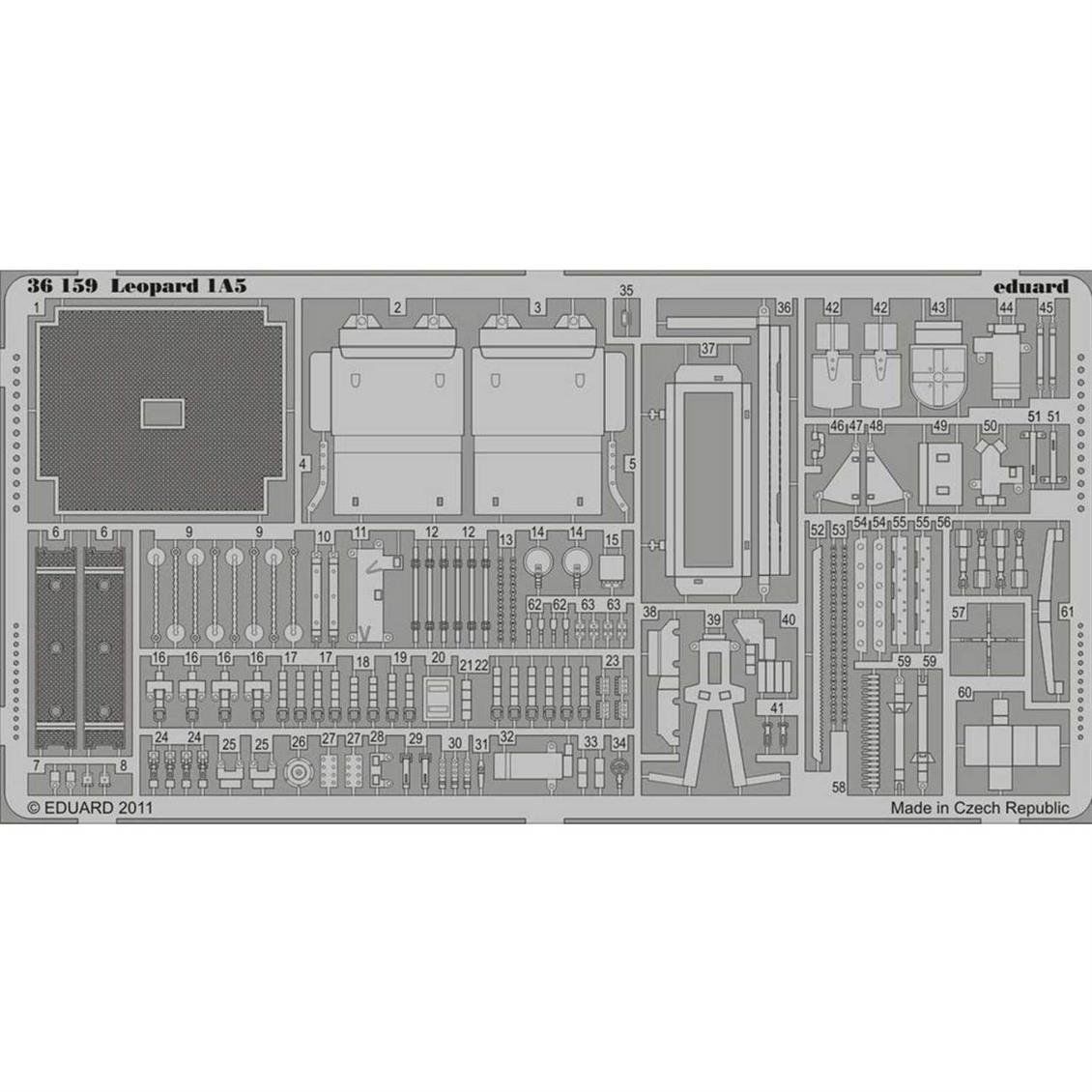 Eduard 36159 1/35 Ölçek, Leopard 1A5 Maket Detay Seti