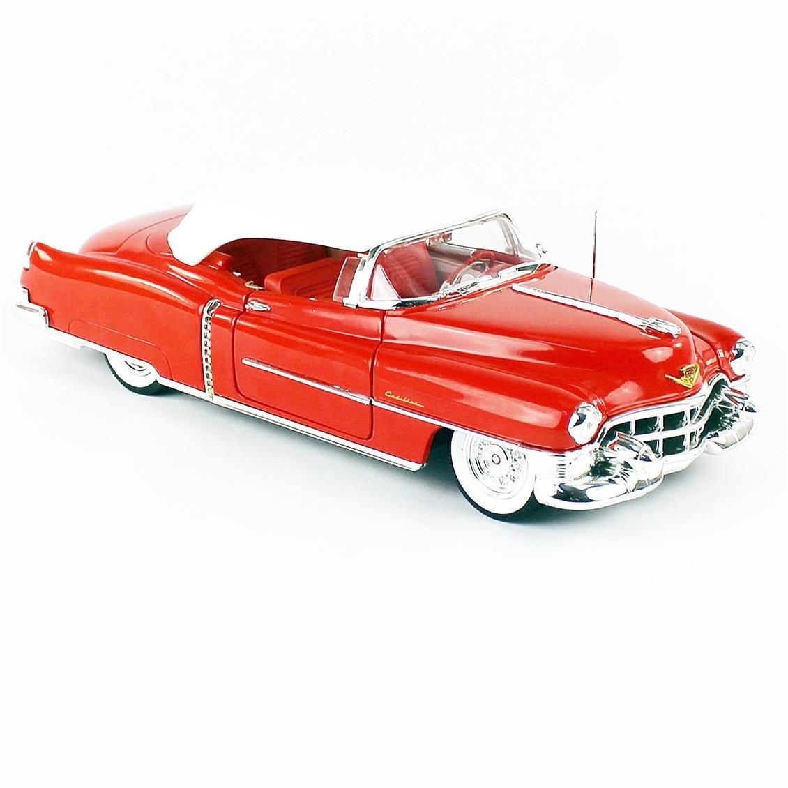 Autoworld AW286 1/18 Ölçek, 1953 Cadillac ElDorado Convertible, Red, Sergilemeye Hazır Metal Araba Maketi