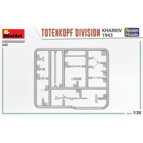 MiniArt TotenKopf Tümeni. Kharkov 1943. Reçine Başlı