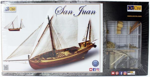 Occre 12001 1/70 Ölçek, San Juan Yelkenli Tekne Ahşap Model Kiti