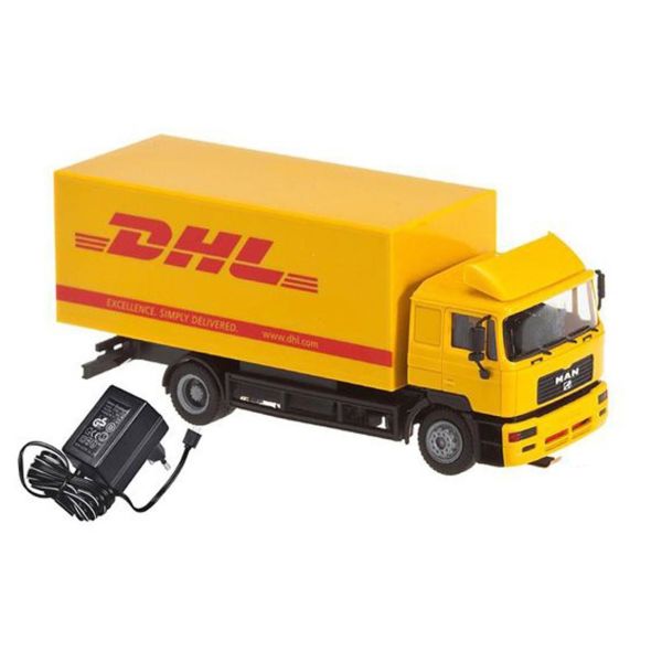 Faller 161607 1/87 Ölçek, Car System Başlangıç Seti, MAN DHL Kamyonlu