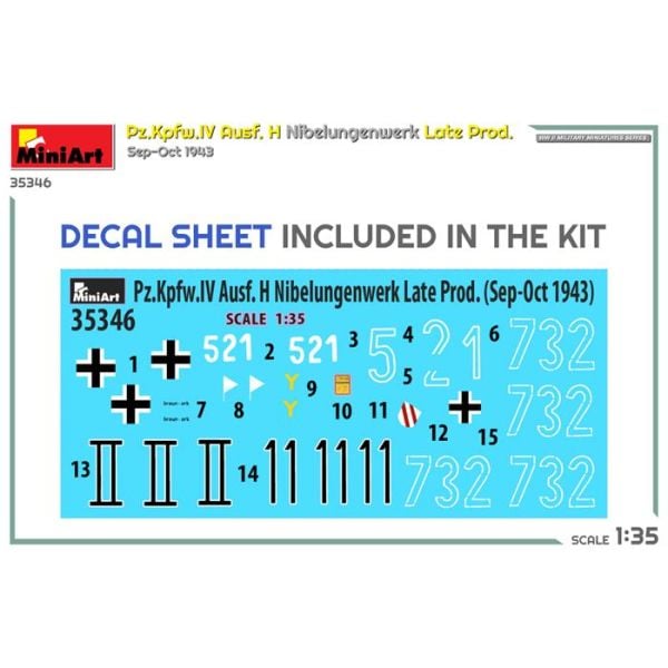 MiniArt Pz.Kpfw.IV Ausf. H Nibelungenwerk Late Prod. (Sep-Oct 1943)