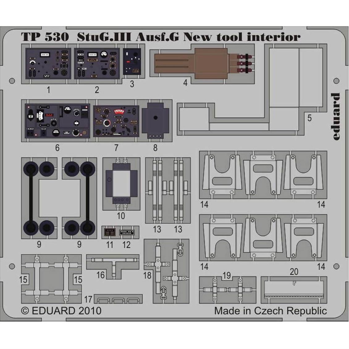 Eduard Tp530 Stug.III Ausf.G Interior New Tool - For Dra