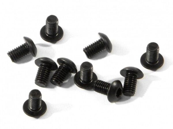 BUTTON HEAD SCREW M3x5mm (HEX SOCKET/10pcs)