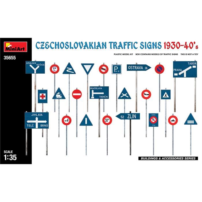 MiniArt Çekoslovak Trafik İşaretleri 1930-40’lar