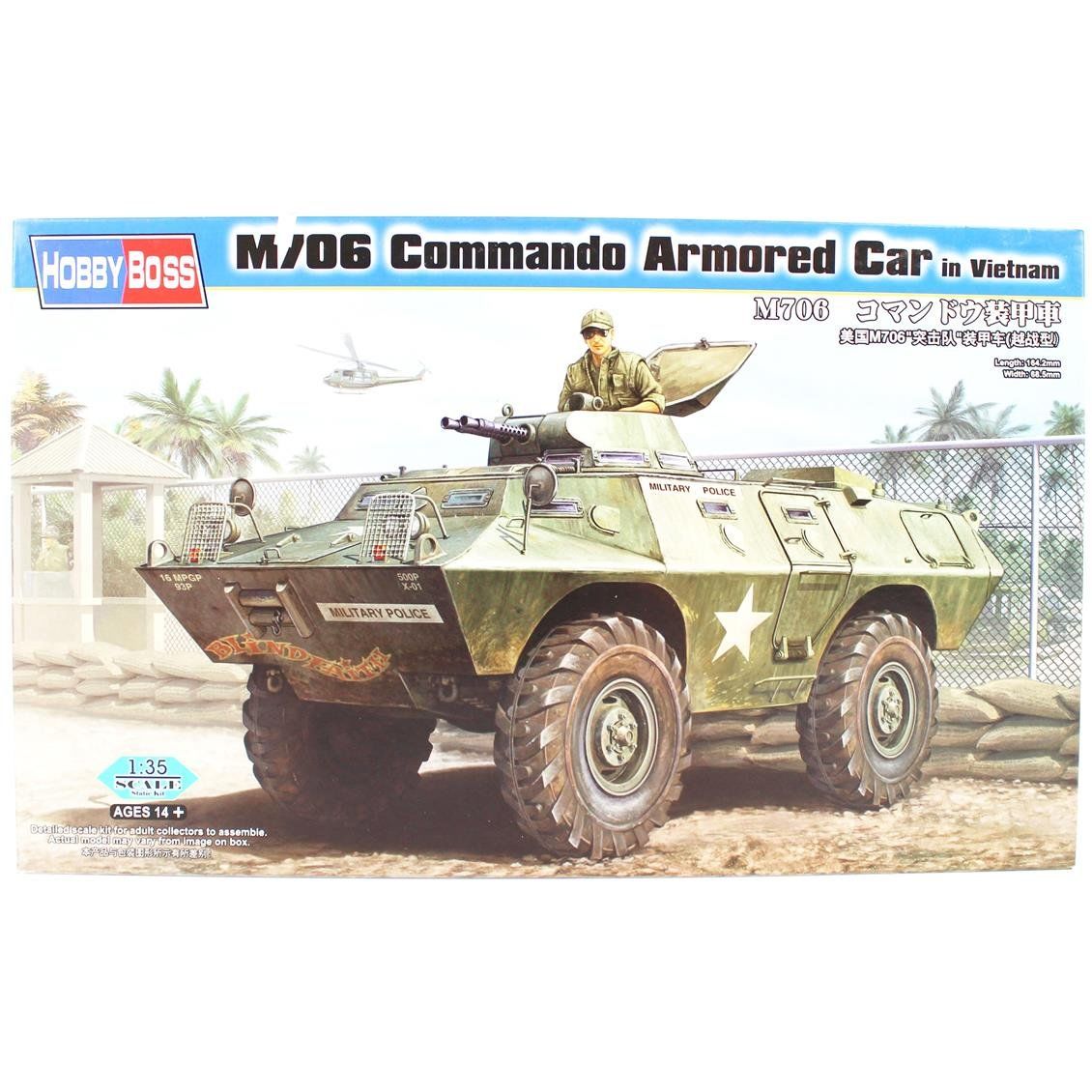 HobbyBoss 82418 1/35 Ölçek, M706 Commando Armored Car İn Vietnam