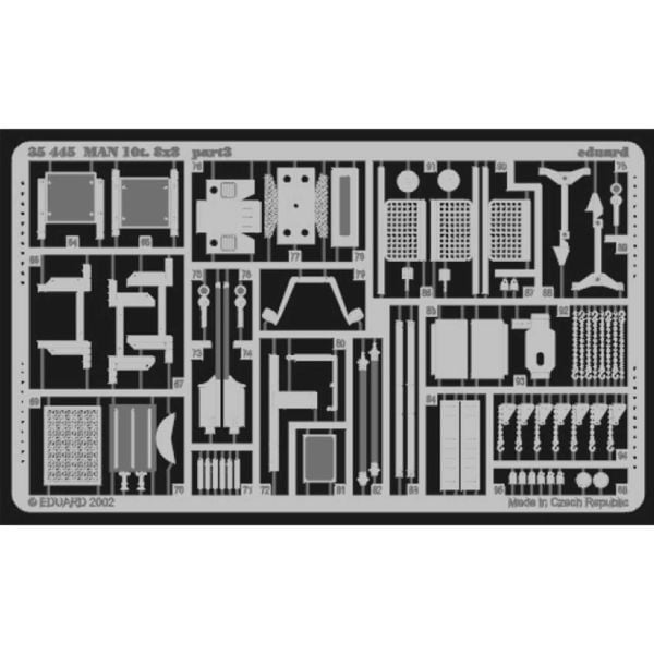 Eduard 35445 1/35 Ölçek, Man 10T I 8X8 Detay Seti - Std.Photo Et
