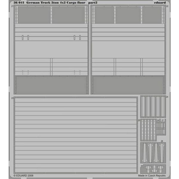 Eduard 36041 1/35 Ölçek, German Truck 3Ton 4X2 Cargo - Std.Photo