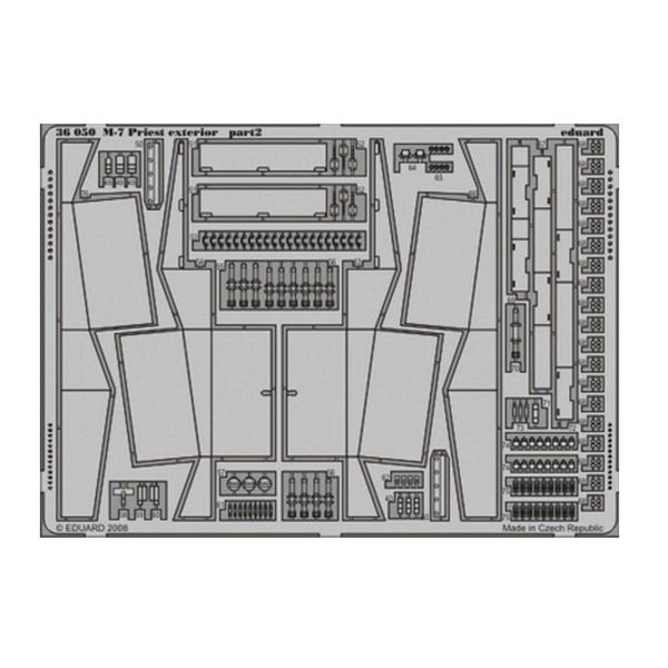 Eduard 36050 1/35 Ölçek, M-7 Dış Detay Seti - Std.Photo Etched S