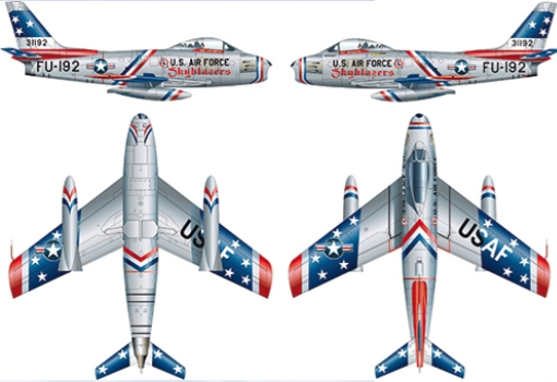 F-86F SKYBLAZER AEROB. TEAM