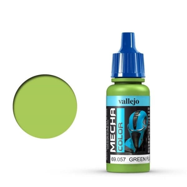 Vallejo 69057 17 ml. Green Fluorescent, Mecha Color Serisi Model Boyası