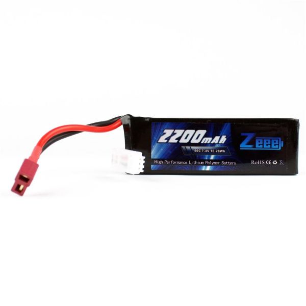 Zeee Power 2S, 7.4 Volt, 2200 mAh, 50C, T-Deans Fişli, Li-Po Pil Grubu