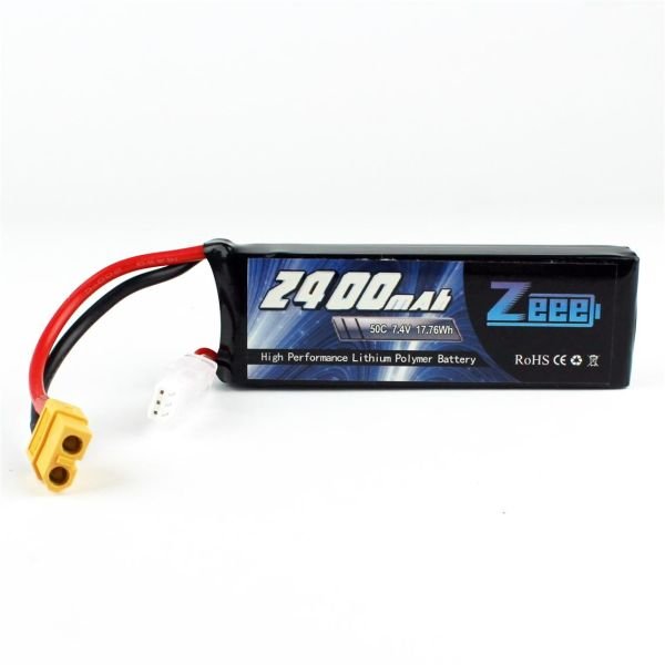 Zeee Power 2S, 7.4 Volt, 2400 mAh, 50C, XT60 Fişli, Li-Po Pil Grubu