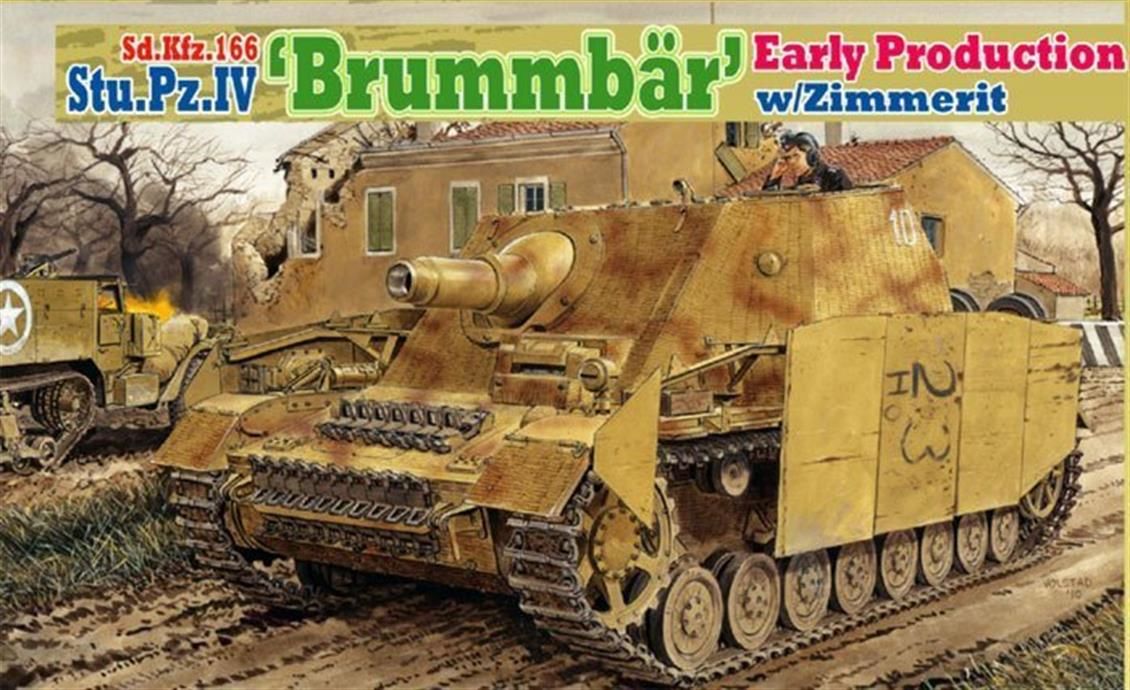 Dragon 6596 1/35 Ölçek, Sd.Kfz.166 Stu.Pz.IV (Brummbar) Obüs Topu Plastik Model Kiti