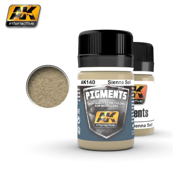 AK Interactive 140 35 ml. Sienna Soil Pigment