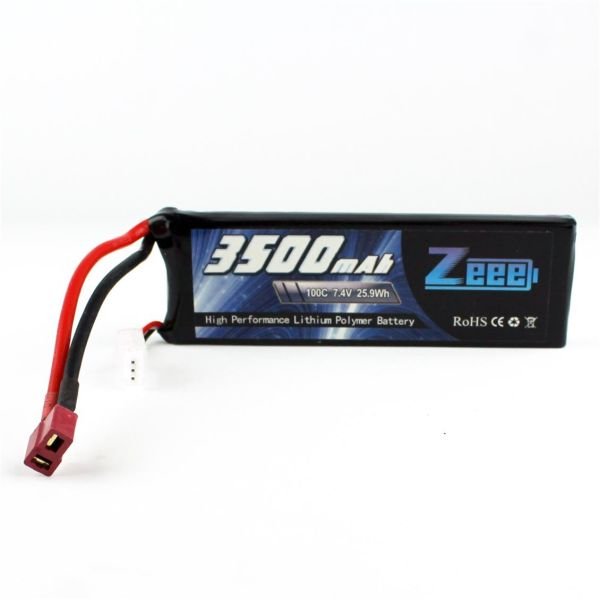 Zeee Power 2S, 7.4 Volt, 3500 mAh, 100C, T-Deans Fişli, Li-Po Pil Grubu