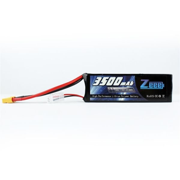 Zeee Power 2S, 7.4 Volt, 3500 mAh, 100C, XT60 Fişli, Li-Po Pil Grubu