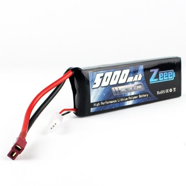 Zeee Power 2S, 7.4 Volt, 5000 mAh, 100C, T-Deans Fişli, Li-Po Pil Grubu