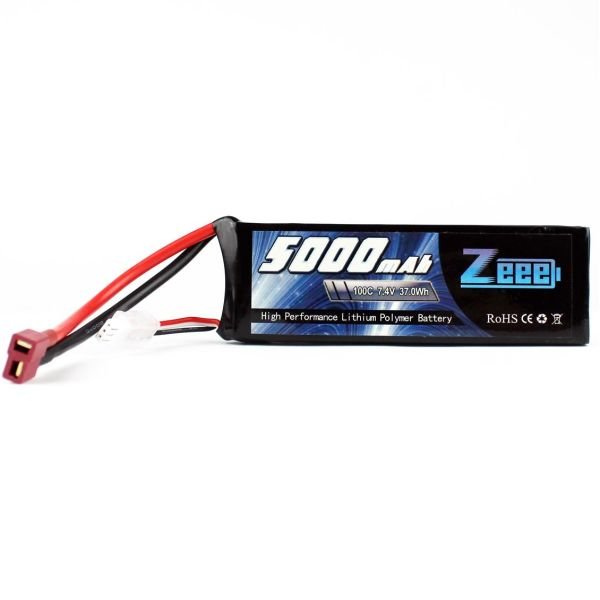 Zeee Power 2S, 7.4 Volt, 5000 mAh, 100C, T-Deans Fişli, Li-Po Pil Grubu